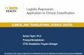 Logistic Regression: Application to Clinical Classification