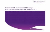 School of Dentistry 2019 Research Report