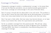 end of chap 7Coverage in Practice Coverage in Practice