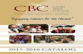 CBC Catalog 2015-2016