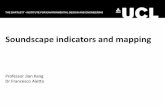 Soundscape indicators and mapping