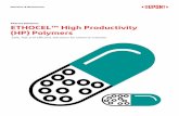 Pharma Solutions ETHOCEL™ High Productivity (HP) Polymers