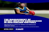 THE MANAGEMENT OF SPORT-RELATED CONCUSSION IN …