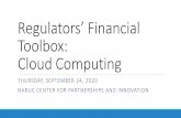 Regulators’ Financial Toolbox: Cloud Computing