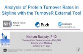 Analysis of Protein Turnover Rates in Skyline with the ...