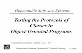 Testing the Protocols of Classes in Object-Oriented Programs