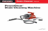 PowerClear Drain Cleaning Machine