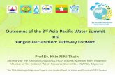 Outcomes of the 3rd Asia-Pacific Water Summit