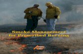 Smoke Management for Prescribed Burning