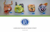 Language Values at Bank Street
