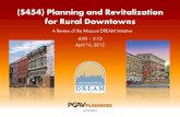 (S454) Planning and Revitalization for Rural Downtowns