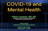 COVID-19 and Mental Health - Rutgers University