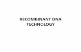RECOMBINANT DNA TECHNOLOGY - AIIMS, Rishikesh