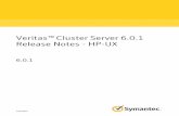 Veritas ClusterServer6.0.1 Release Notes - HP-UX
