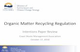 Organic Matter Recycling Regulation - CWMA