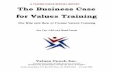 A VALUES COACH SPECIAL REPORT The Business Case for …