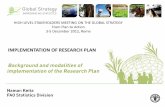 IMPLEMENTATION OF RESEARCH PLAN