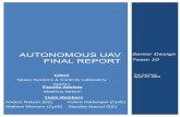 Autonomous UAV Final Report
