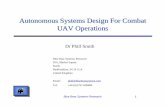 Autonomous Systems Design For Combat UAV Operations