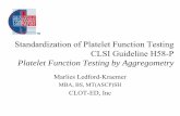 Standardization of Platelet Function Testing CLSI ...