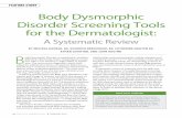 A ORY Body Dysmorphic Disorder Screening Tools for the ...