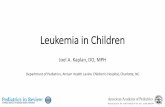 Leukemia in Children - umassmed.edu