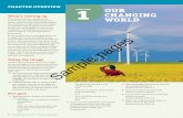 Chapter overview what’s coming up 1 Our ChAnGInG A WOrld
