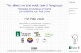 Language The structure and evolution of language