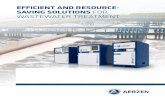 EFFICIENT AND RESOURCE- SAVING SOLUTIONS FOR WASTEWATER …