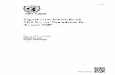 Report of the International Civil Service Commission for ...