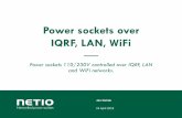 Power sockets over IQRF, LAN, WiFi