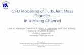 CFD Modelling of Turbulent Mass Transfer in a Mixing Channel