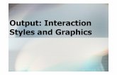 Output: Interaction Styles and Graphics