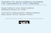 Statistics for street pollution modelling: Lab experiments ...