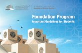 Foundation Program - Qatar University