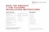 OVER THE KNUCKLE 1-TON STEERING INSTALLATION …