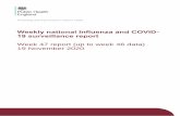 Weekly national Influenza and COVID- 19 surveillance report