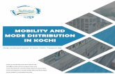 Mobility and mode distribution in kochi