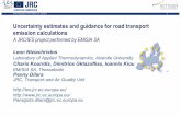 Uncertainty estimates and guidance for road transport ...