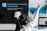 Quality Remote Learning Accreditation