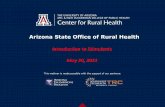 Arizona State Office of Rural Health