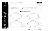 AD-A234 273 Computer Model of Atmospheric Ice Accretion on ...