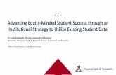 Advancing Equity-Minded Student Success through an ...