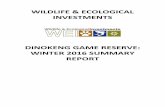 WILDLIFE & ECOLOGICAL INVESTMENTS
