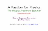 A Passion for Physics