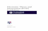 Electronic Thesis and Dissertation (ETD) Guidelines