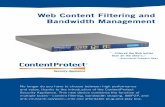 Web Content Filtering and Bandwidth Management