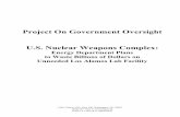 Project On Government Oversight U.S. Nuclear Weapons Complex