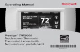 THX9000 Prestige Touch-screen Thermostat Thermostat   ©cran