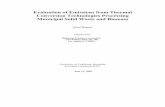 Evaluation of Emissions from Thermal Conversion Technologies
